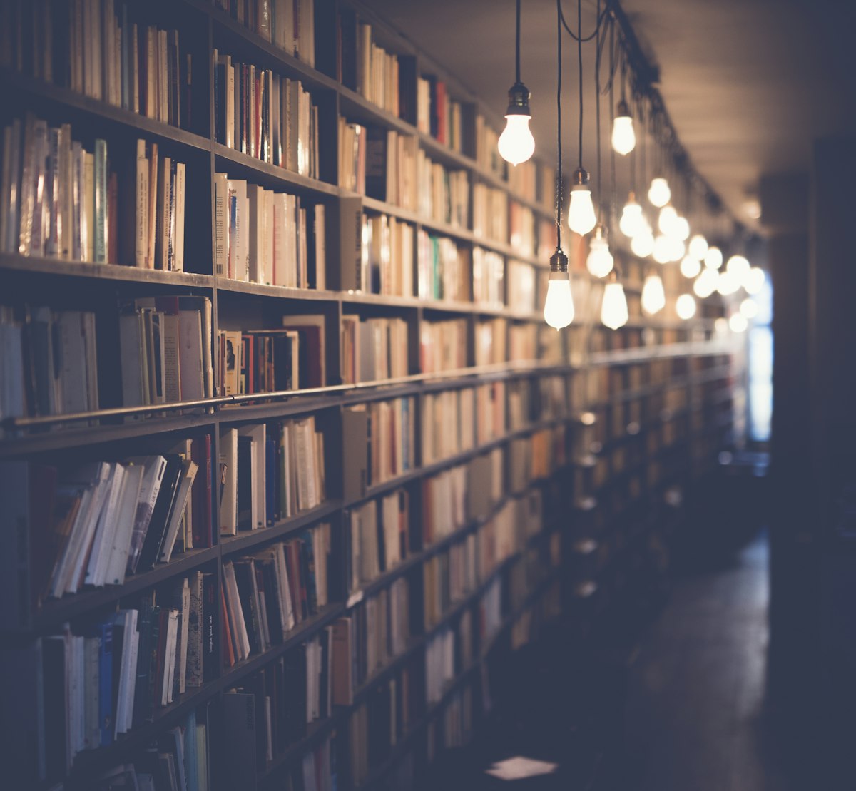 Library shelves
